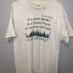 Vintage FRUIT OF THE LOOM SILVERTON COLORADO T SHIRT FUNNY ARTWORK